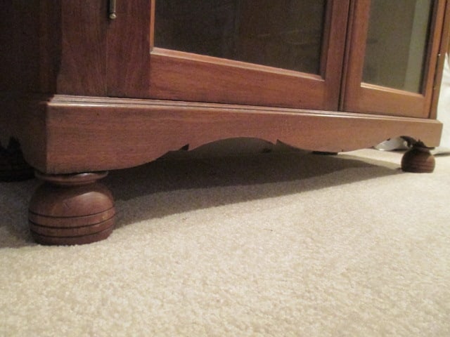 Vintage Gunn Furniture Walnut Glass Door Bookcase - 10