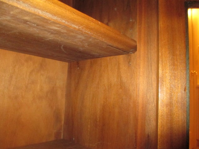 Vintage Gunn Furniture Walnut Glass Door Bookcase - 8