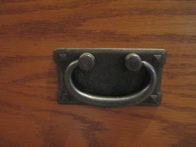 Oak Double Dresser with Wrought Iron Pulls - 8