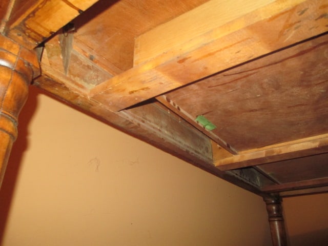 Antique Mahogany Standard Furniture Co. Kitchen Table with Drawers - 10