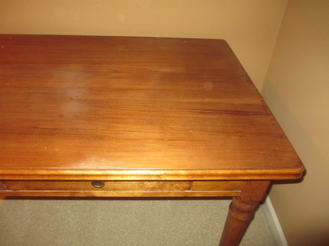 Antique Mahogany Standard Furniture Co. Kitchen Table with Drawers - 3