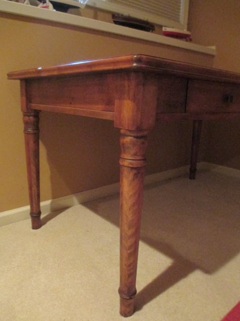Antique Mahogany Standard Furniture Co. Kitchen Table with Drawers - 4
