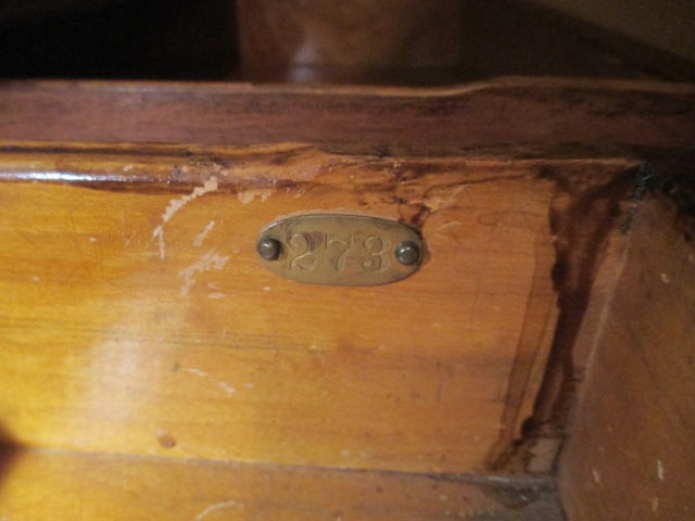 Antique Mahogany Standard Furniture Co. Kitchen Table with Drawers - 7