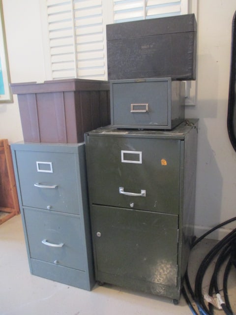 Metal File Cabinets and File Boxes (1 of 10)