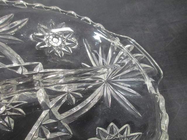 Clear Glass Butter Dish,Divided Dish & 9 1/2" Serving Plate - 5