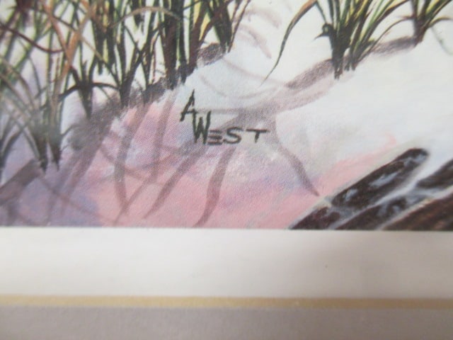 A. West Pencil Signed 'End of Folly' F/M Print - 5