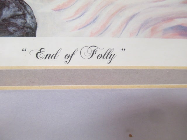 A. West Pencil Signed 'End of Folly' F/M Print - 7
