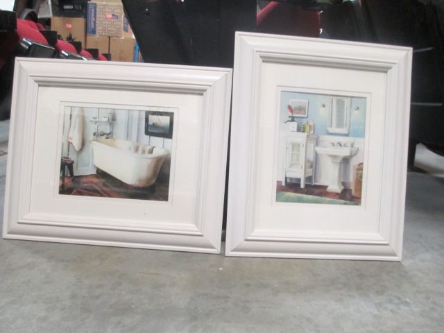 Marilyn Hagerman (Lot of 2) Bathroom Prints F/M: 15 x 18 & 18 x 15 