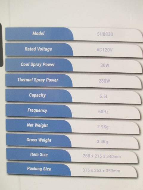 Cool & Warm Mist Humidifier #SH8830 - 4