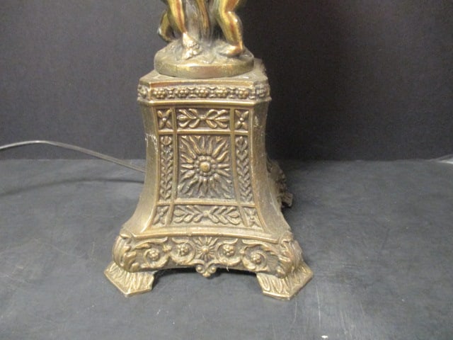 Figural Cherub Electric Banquet Lamp - 3