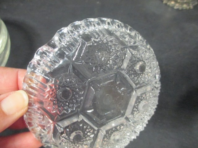 Glassware Grouping & Avon Silverplate Bell - 11