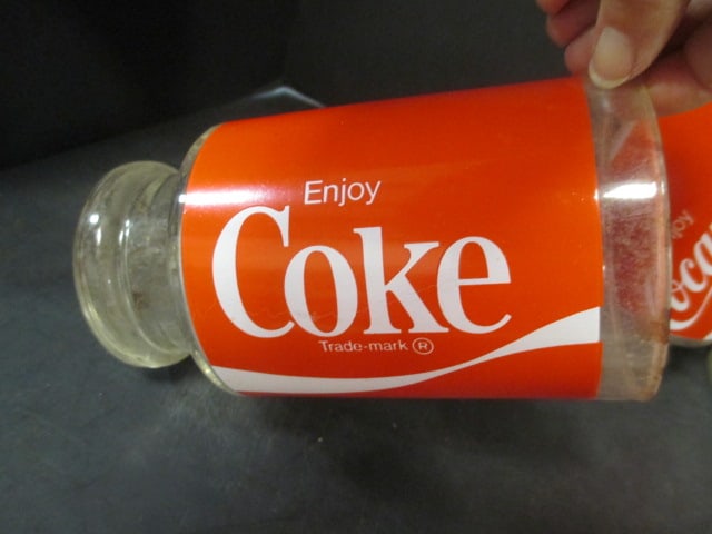 Coca Cola Red & Clear Large Glasses (Lot of 4) - 2