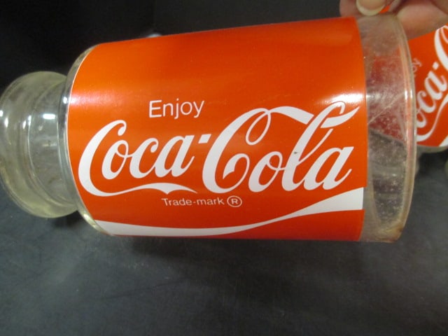 Coca Cola Red & Clear Large Glasses (Lot of 4) - 3