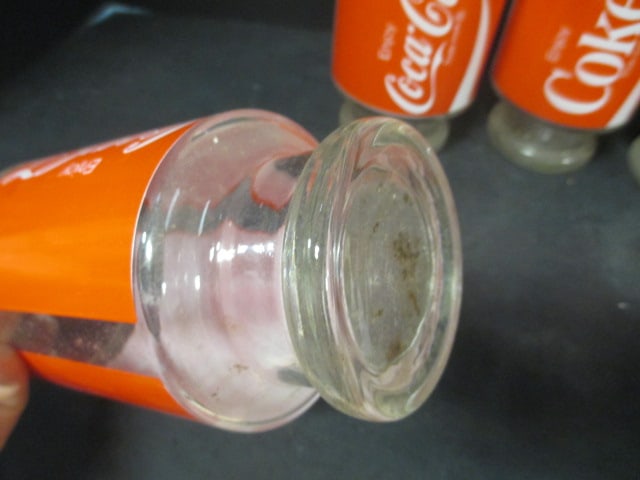 Coca Cola Red & Clear Large Glasses (Lot of 4) - 4