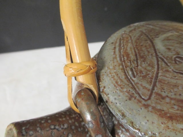 Studio Pottery Teapots w/bamboo Handle (Lot of 2) - 14