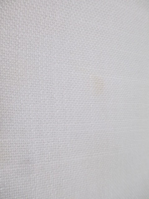 White Linen (Lot of 2) Tablecloths & 12 Matching Napkins - 5