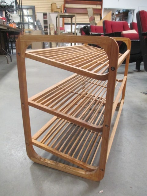3 Tier Bamboo Shoe Rack - 4