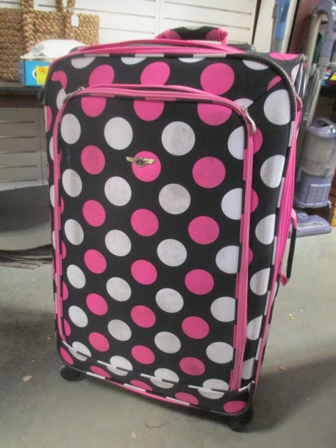 2 Pc Rockland Polka Dot Rolling Luggage Set - 6