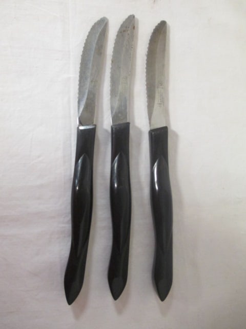 3 Cutco 1758 Steak Knives: .