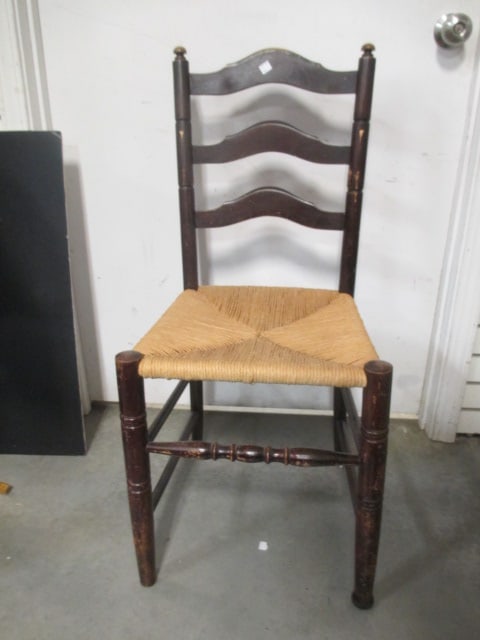Rush Seat Ladder Back Chair (1 of 7)