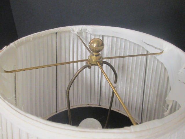 Frederick Cooper Hollywood Regency Style Glass & Brass Lamp - 5