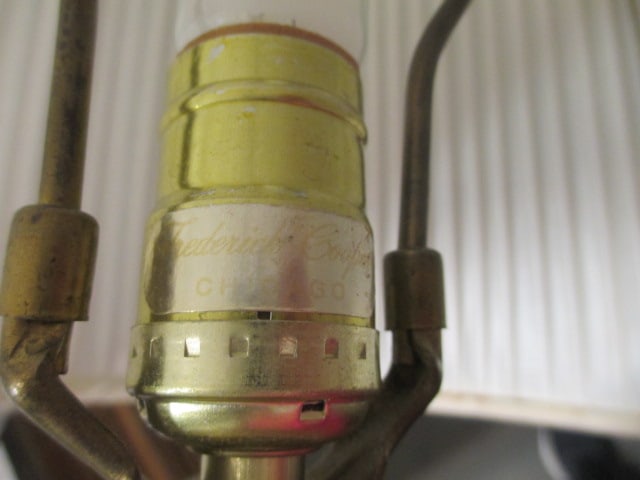 Frederick Cooper Hollywood Regency Style Glass & Brass Lamp - 6