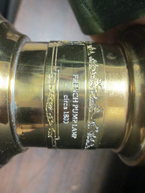 French Pump Brass Lamp - 3