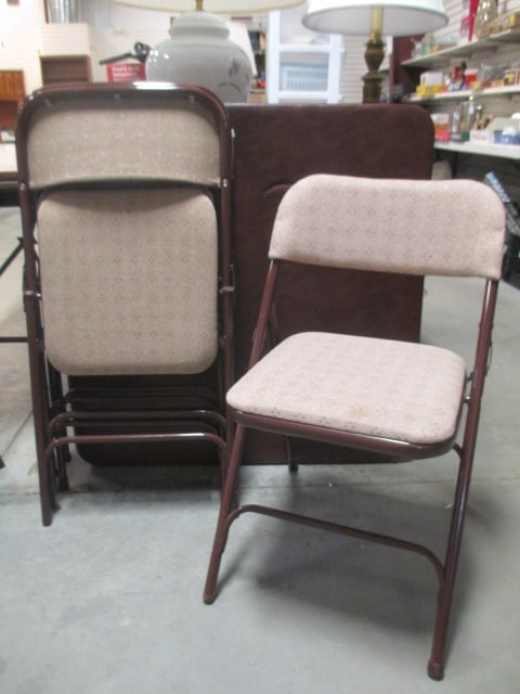 Samsonite Folding Card Table w/4 Chairs - 2