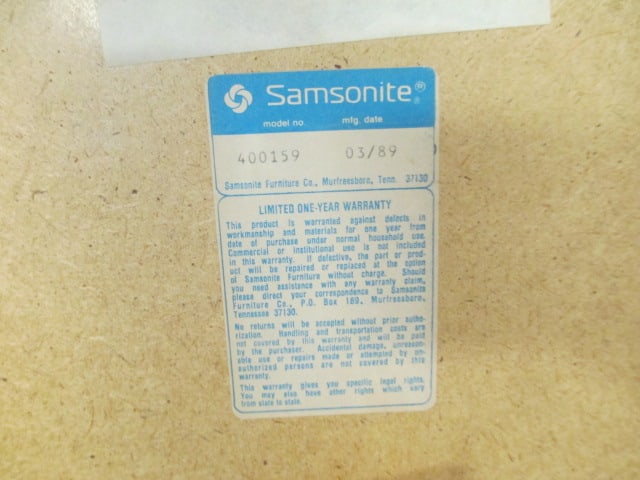 Samsonite Folding Card Table w/4 Chairs - 4