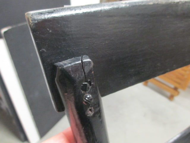 Wood Plank Black Chair w/Slat Back - 6