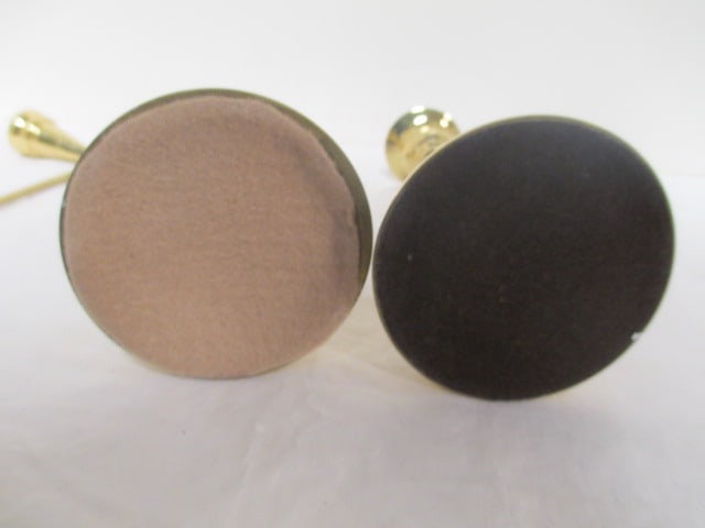 Heavy Brass Candlesticks (PR) 8" & Candle Snuffer - 4