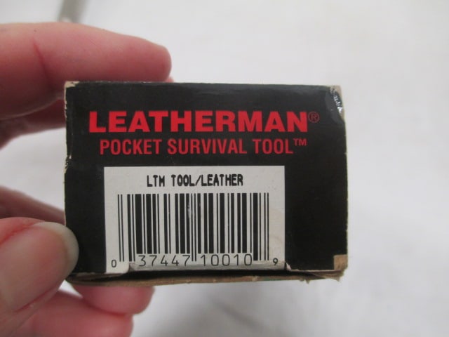 2 Leatherman Tools & Knife w/Leather Sheath - 8