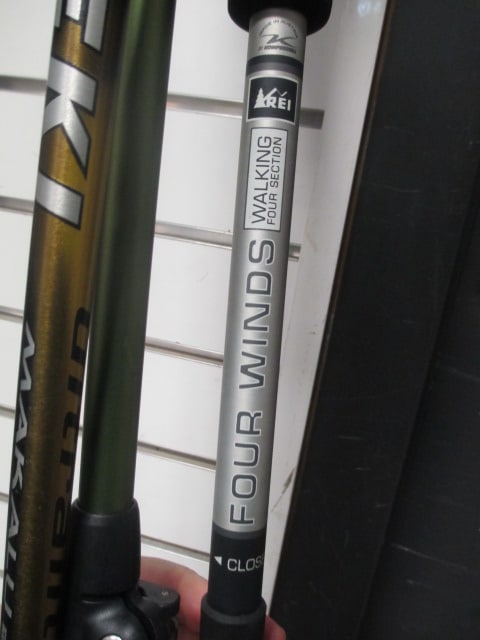 Leki (Lot of 2) Titanium Hiking Sticks & 2 REI Hiking Sticks - 8