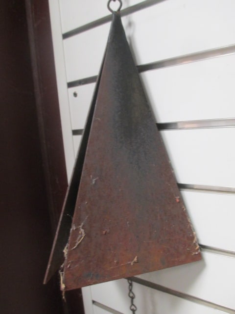 Vintage North Country Wind Bells "Camden Reach Bell" Metal Iron Triangle Wind Chime - 2