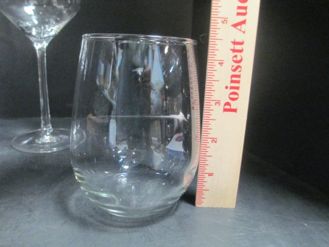 Schott Zweisel (Lot of 3) 9 1/4" Crystal Stems & 1 Stemless Glass - 2