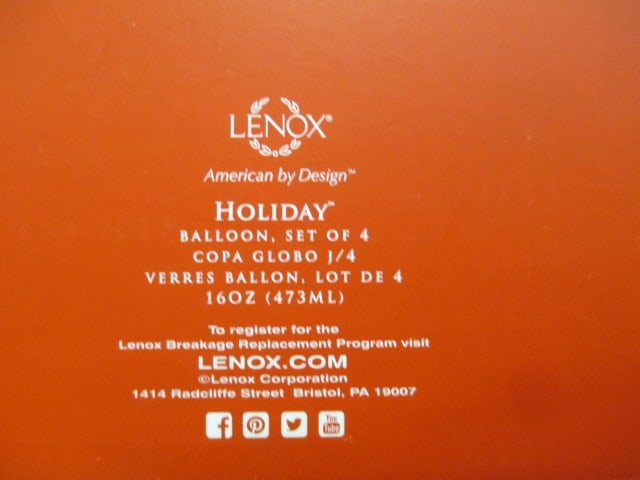 Lenox (Holiday) Stemware (2 Boxes) - 3