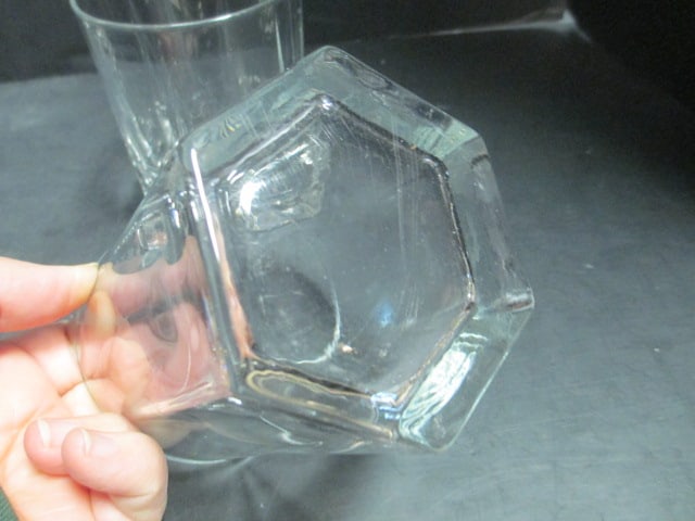 4 Clear Glass 6" Tumblers, 2 Clear Glass 4" Tumblers, & - 5