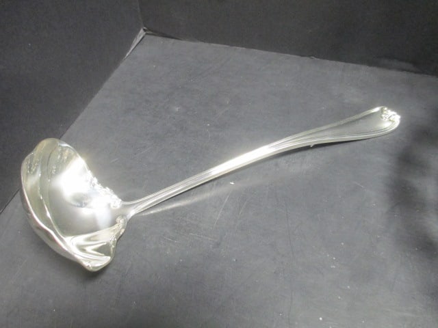 Crystal Punch Bowl w/Gorham Silverplate Ladle - 5