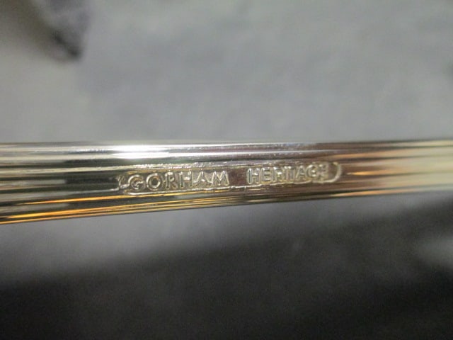 Crystal Punch Bowl w/Gorham Silverplate Ladle - 9