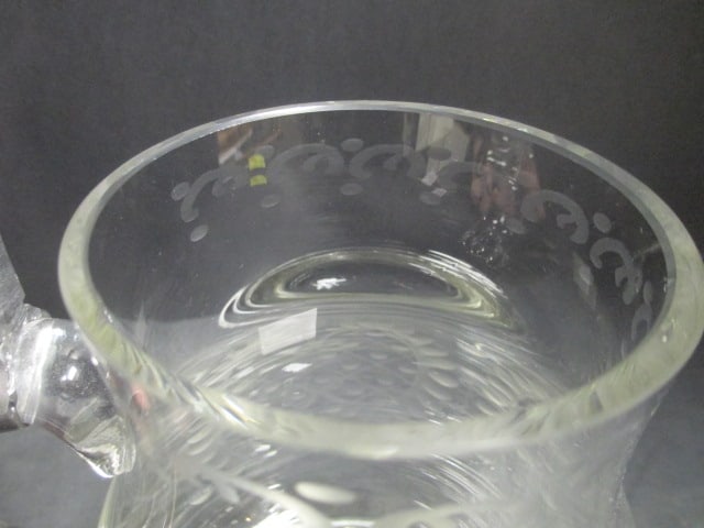 German Style Glass Stein w/Pewter Lid - 4