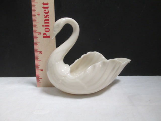 Lenox 5" Swan, Brass Ducks 2" & 3", & German Sheperd 3" - 5