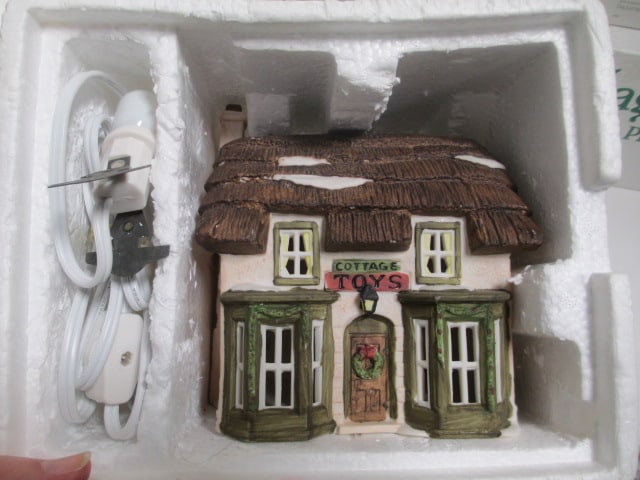 Dept. 56 (2 PC & 3 PC Pines) & Dickins Lane 3 PC Shops in Boxes - 3