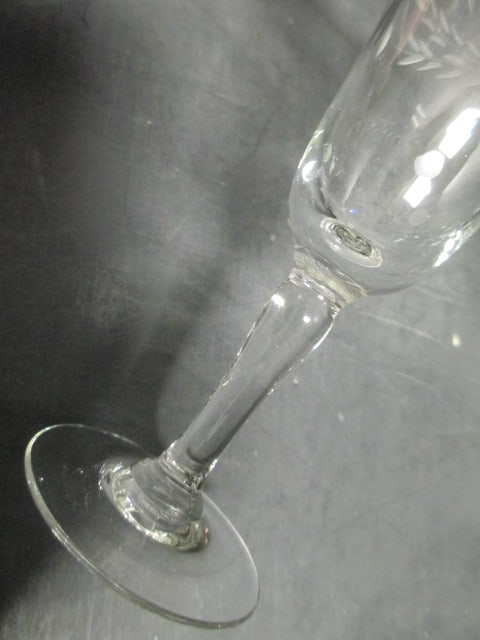 Crystal Etched Cordial Stems (Lot of 7) - 5