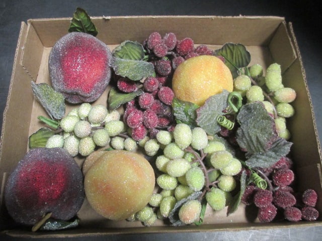 Faux Sugared Fruit: . 