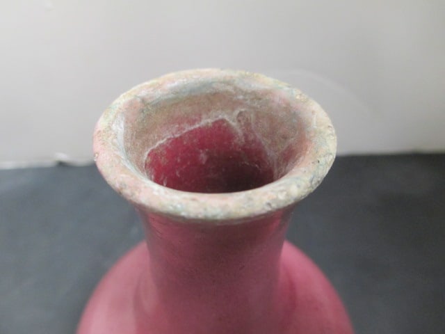 Pottery Grouping-2 Vases, Signed Candle Holder, 2 Trinket Dishes - 12