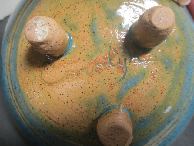 Ikebana Pottery Flower Frog Bowls (Lot of 2) - 4