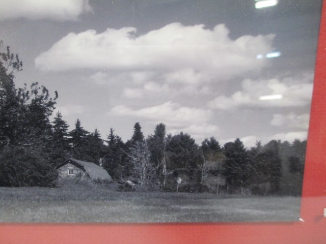 Framed Black & White Barn Photo - 3