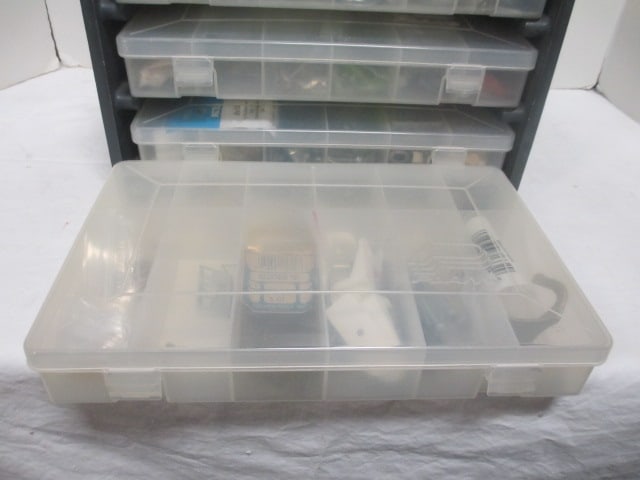 Small Hardware 4 Drawer Organizer w/contents - 2