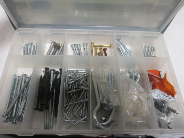 Small Hardware 4 Drawer Organizer w/contents - 5