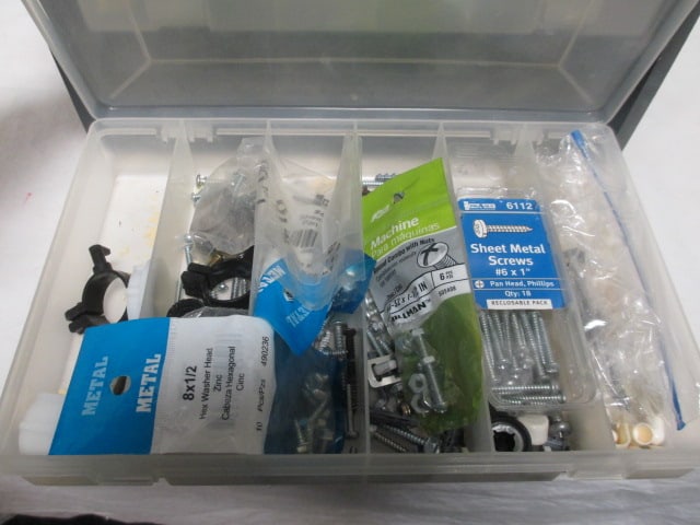 Small Hardware 4 Drawer Organizer w/contents - 7